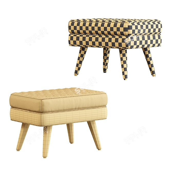 Cozy Corolle Bench Seat 3D model image 4