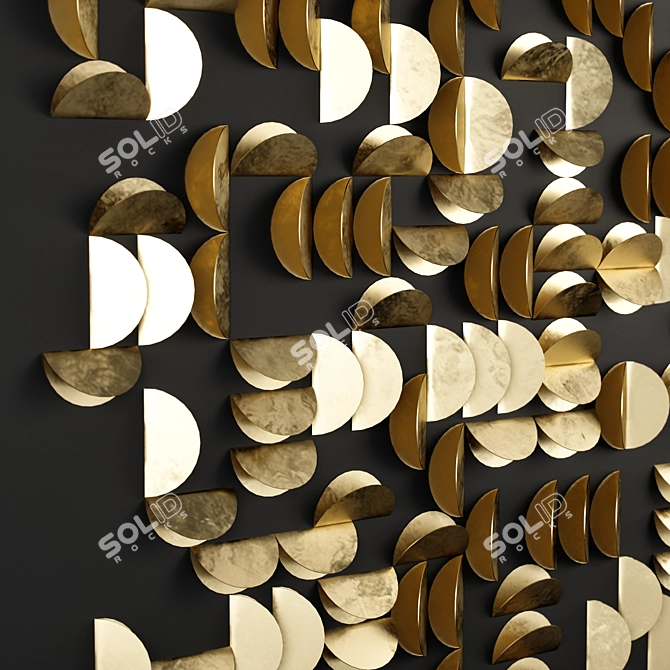 Modern Geometric Wall Decor 3D model image 3