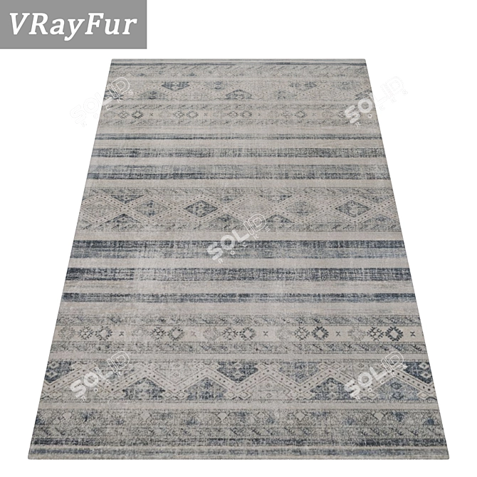 Luxury Carpet Set | High-Quality Textures 3D model image 2