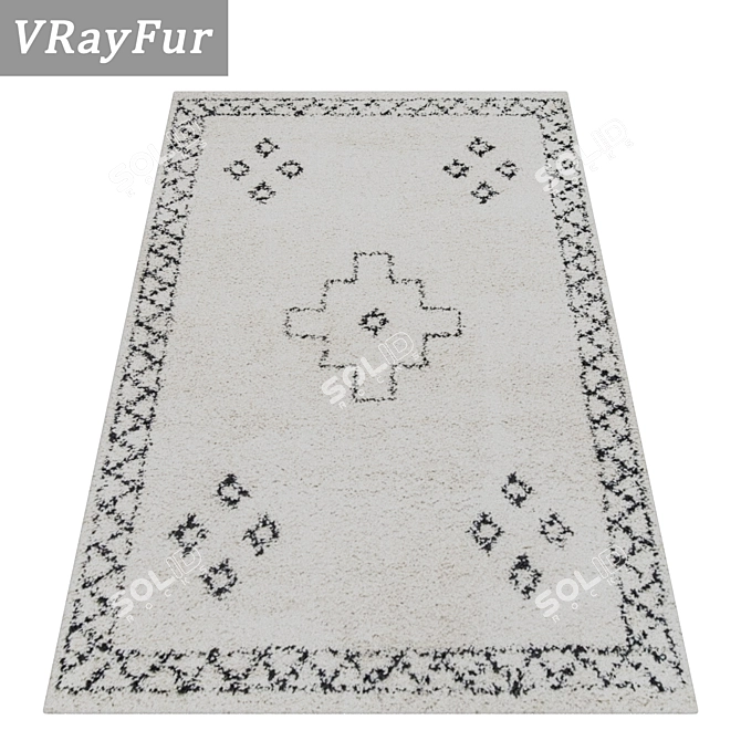 Luxury Carpet Set: Premium Quality Rugs 3D model image 2