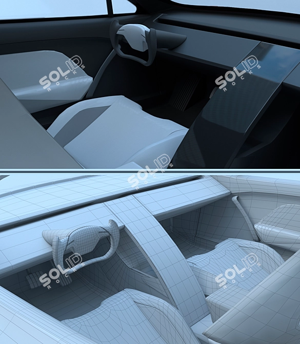 Experience the Futuristic TESLA Roadster 3D model image 5