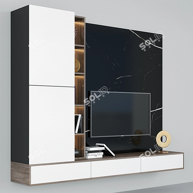  Versatile TV Stand for Visualizations 3D model image 2