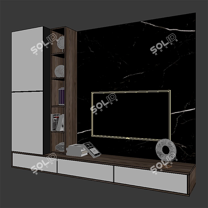  Versatile TV Stand for Visualizations 3D model image 3