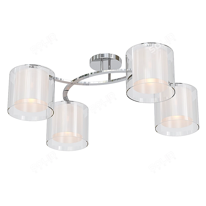 Omnilux Valbruna Ceiling Chandelier 3D model image 1
