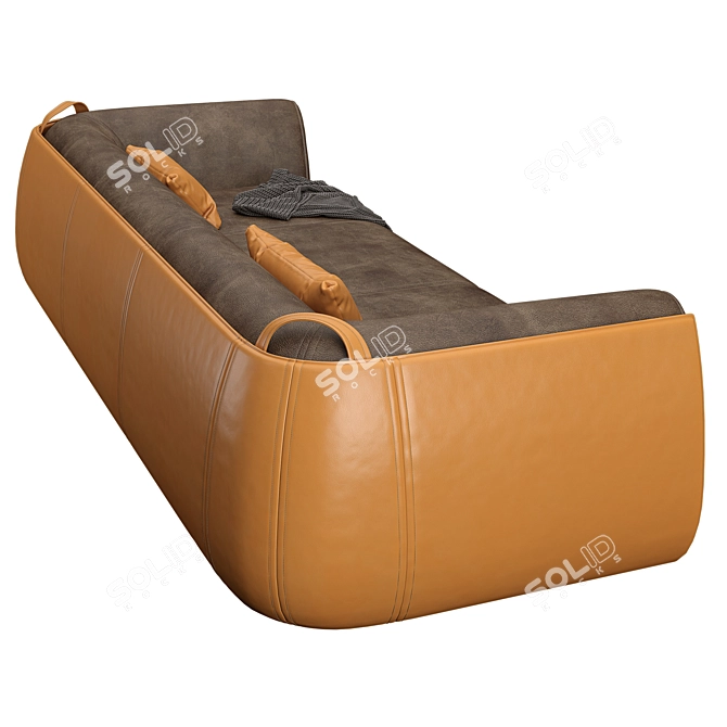 Elegant Bag-inspired Meir Sofa 3D model image 2