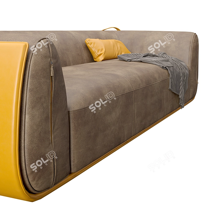 Elegant Bag-inspired Meir Sofa 3D model image 4