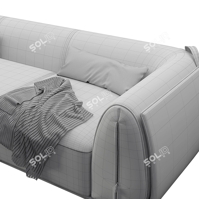 Elegant Bag-inspired Meir Sofa 3D model image 5