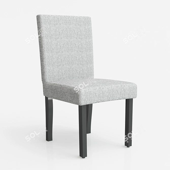 ComfortMax Wooden Frame Chair 3D model image 2