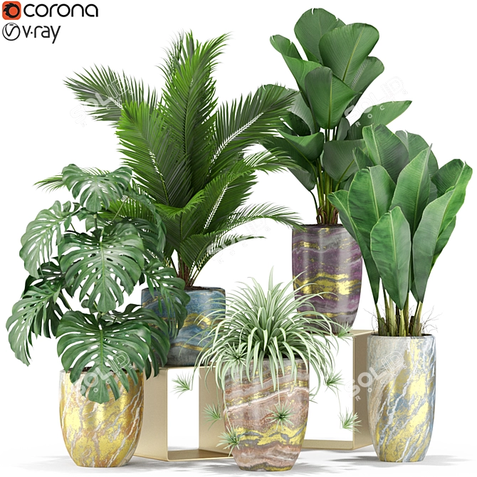 Botanical Bliss: 361 Plants 3D model image 1