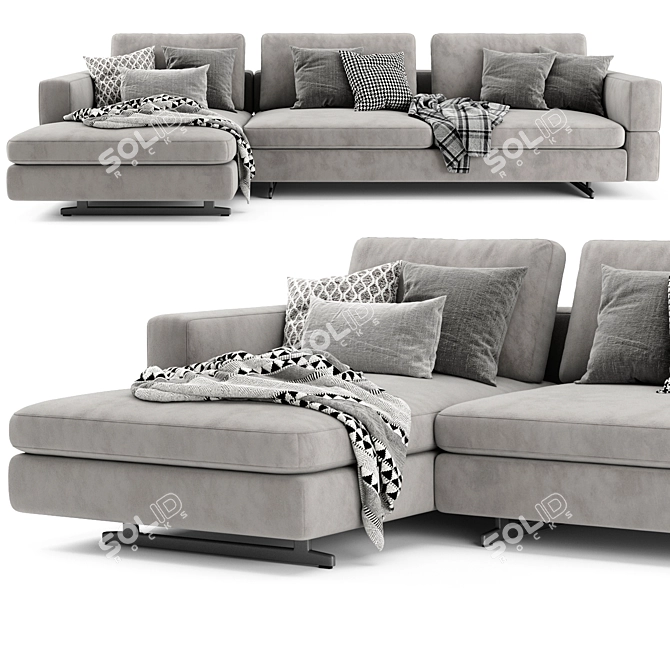 Timeless Comfort: Bonaldo Ever More Sofa 3D model image 2