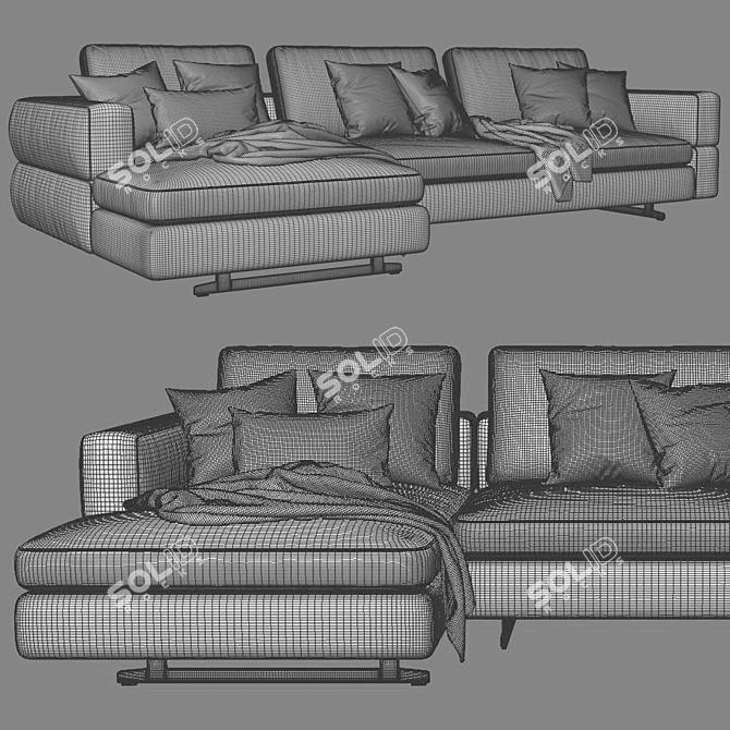 Timeless Comfort: Bonaldo Ever More Sofa 3D model image 4