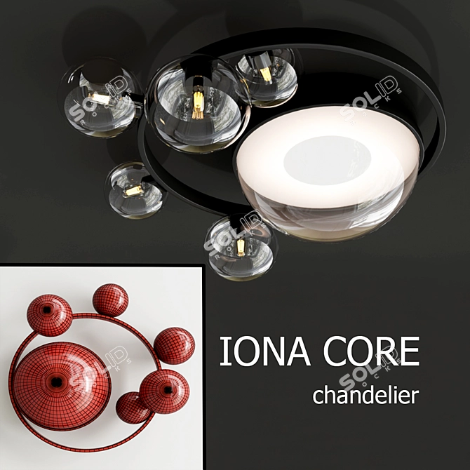 Iona Core Pendant Light 3D model image 2