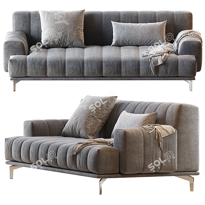 Chic Chloe Sofa - D. 100 x H. 82 3D model image 2