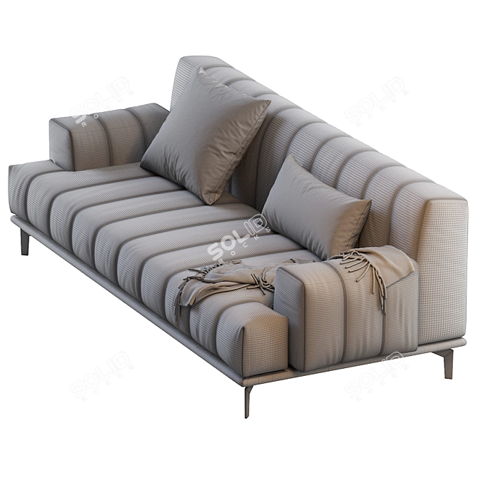 Chic Chloe Sofa - D. 100 x H. 82 3D model image 5