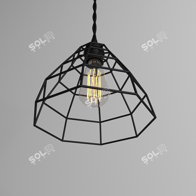 Elegant Vray Chandelier 3D model image 2