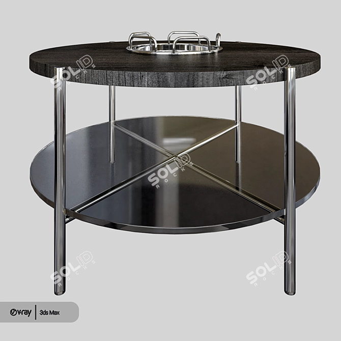 Sleek Wrought Studio Carrillo Coffee Table 3D model image 3