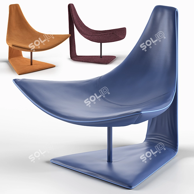 Modern Italian Luxury: Il Loft Giorgio Armchairs 3D model image 1