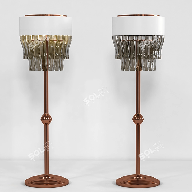 Sleek and Stylish Floor Lamp 3D model image 1