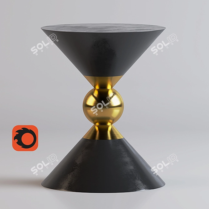 Modern Vedo Side Table 3D model image 1