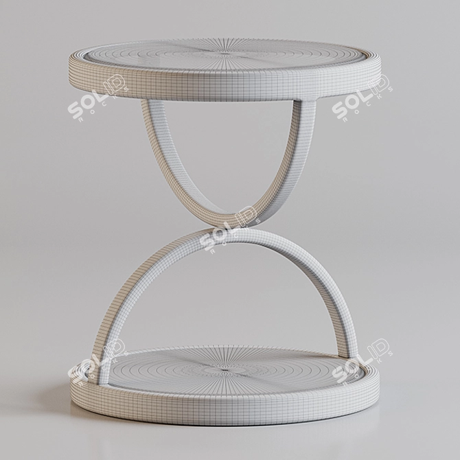 Elegant Vase Side Table Decor 3D model image 3