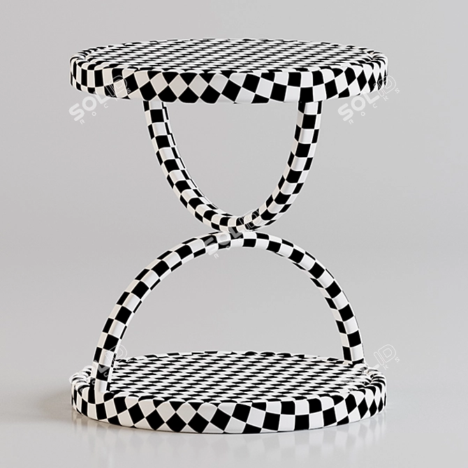 Elegant Vase Side Table Decor 3D model image 4
