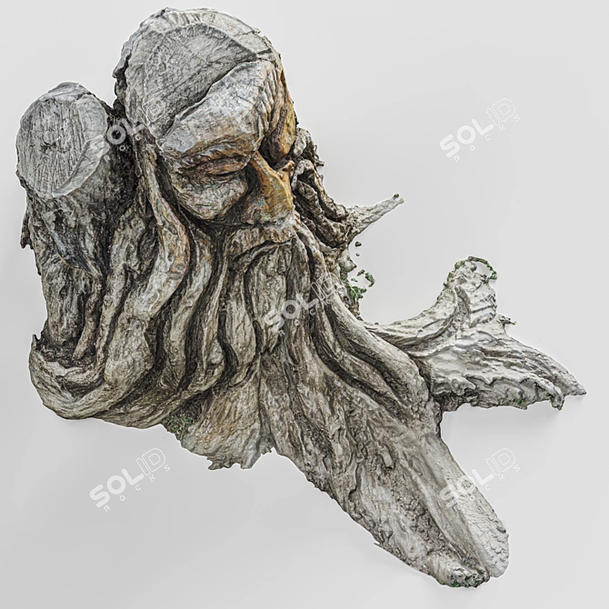 3D Sculpted Stump: High-Quality Scan 3D model image 3