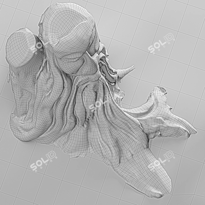 3D Sculpted Stump: High-Quality Scan 3D model image 5