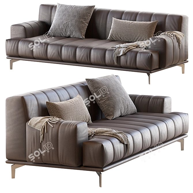 Elegant Chloe Sofa: Timeless Comfort 3D model image 1