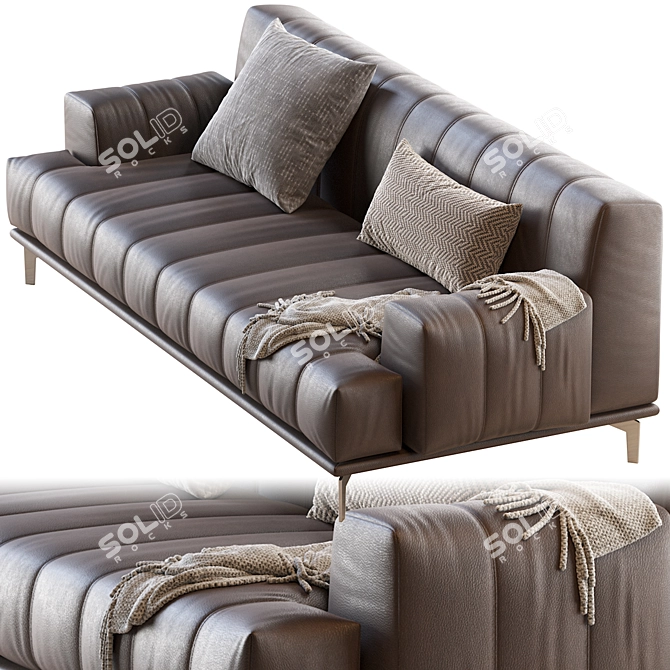 Elegant Chloe Sofa: Timeless Comfort 3D model image 2