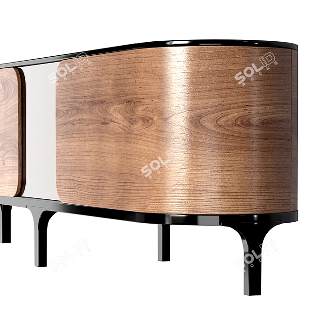 Metamorphic Elegance: Roller Sideboard 3D model image 4
