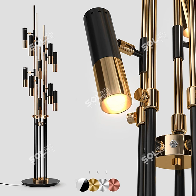 Elegant Illuminate: Delightfull IKE Floor Lamps 3D model image 1