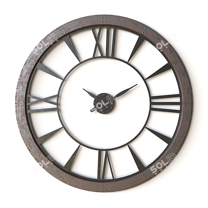 Timeless Elegance: Uttermost Wall Clock 3D model image 5