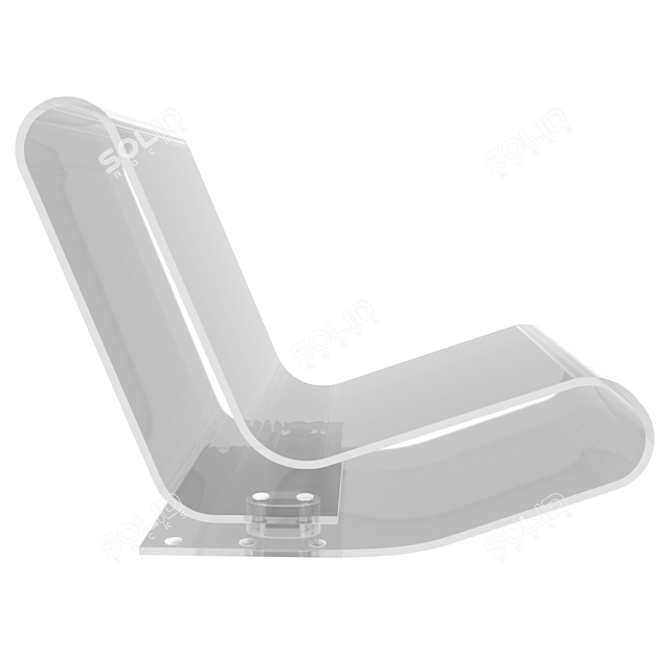 Kartell LCP Lounge Chair: Modern Elegance and Comfort 3D model image 3