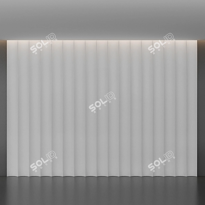 Modern 3D Wall Panel 3D model image 1