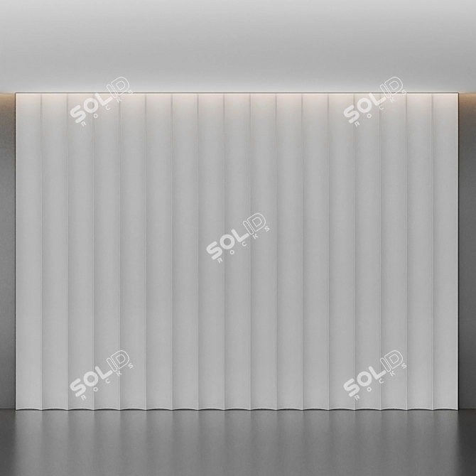 Modern 3D Wall Panel 3D model image 3