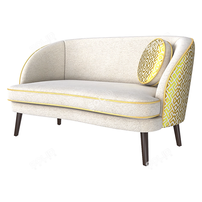 Gertie 2-Seater Modular Sofa 3D model image 3