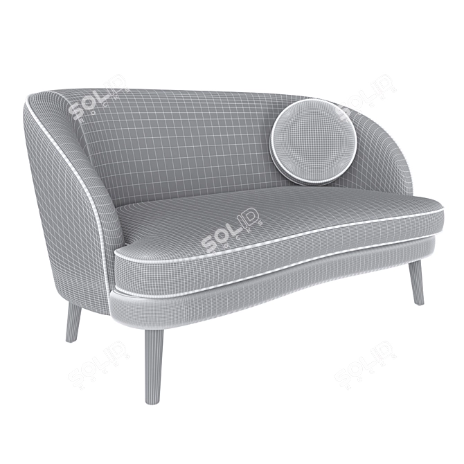 Gertie 2-Seater Modular Sofa 3D model image 4