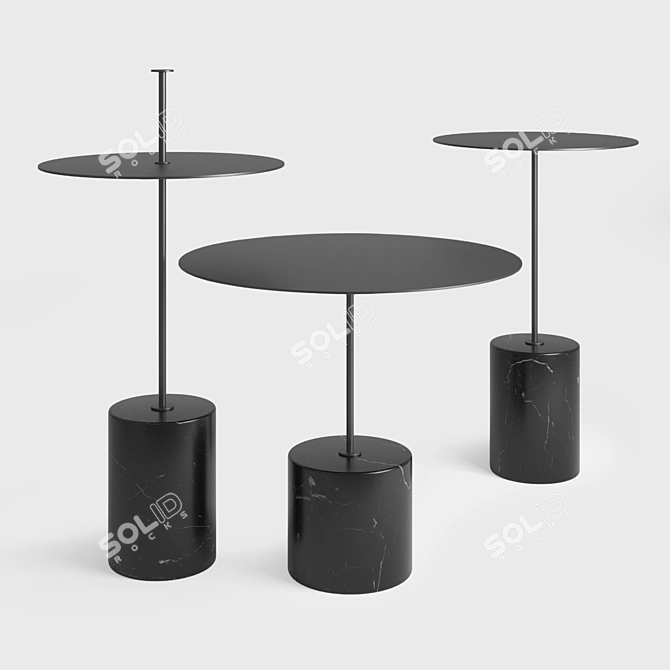 Modern Wendelbo Calibre Tables 3D model image 1