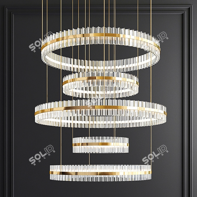 Exclusive Chandelier Collection: 77 Luxe 3D model image 2