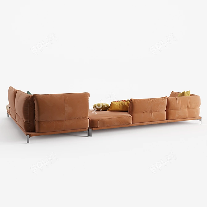 Cierre Up-Down Millimeter-Scaled Sofa 3D model image 2
