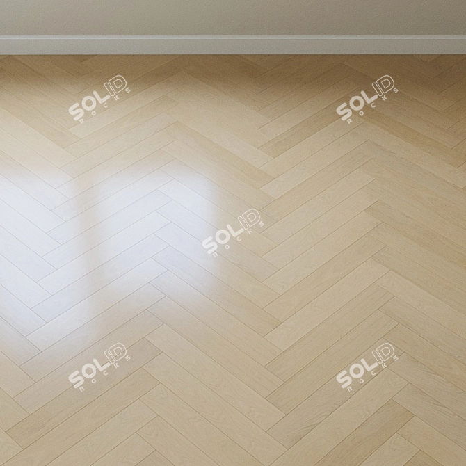 French Oak Parquet Board 3D model image 4