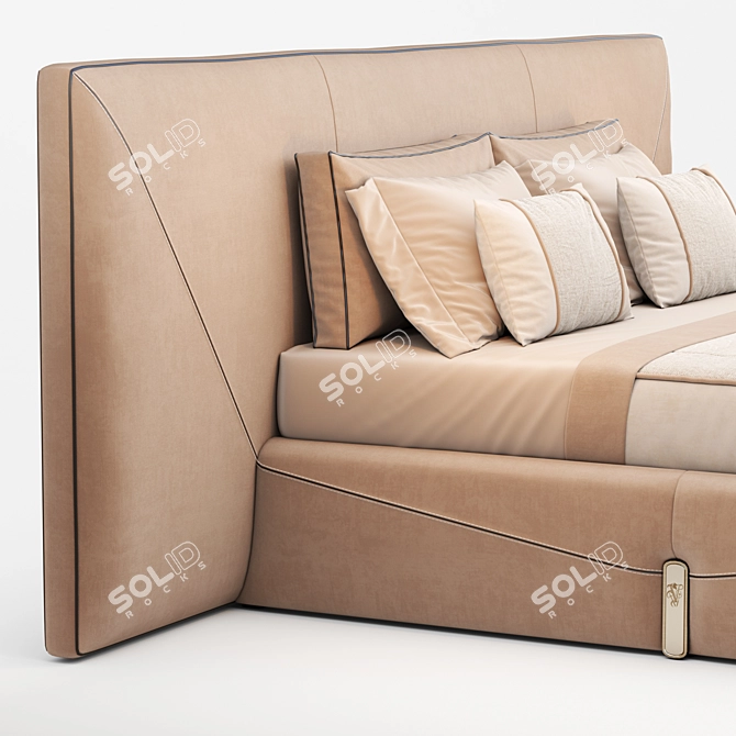 Luxury Visionnaire Double Bed Set 3D model image 3