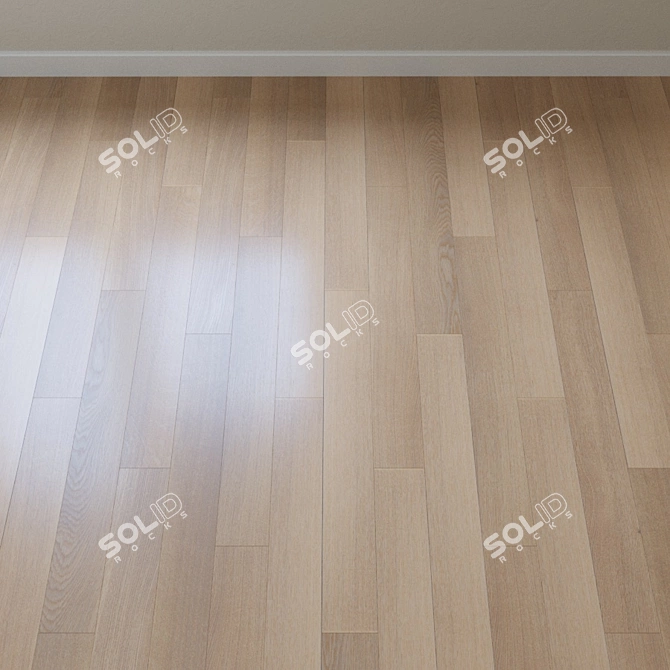 French Oak Parquet Board - Upofloor's Elegance 3D model image 2