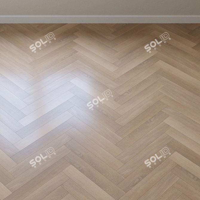 French Oak Parquet Board - Upofloor's Elegance 3D model image 3