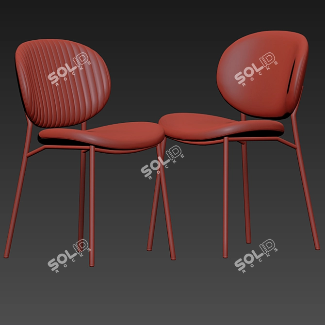 Sleek and Stylish Calligaris Ines Chair 3D model image 4