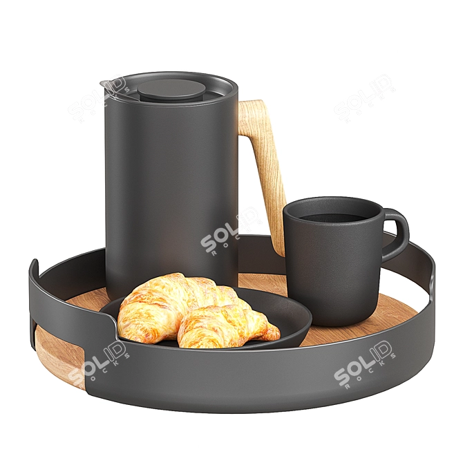 Elegant Eva Solo Serving Tray 3D model image 1