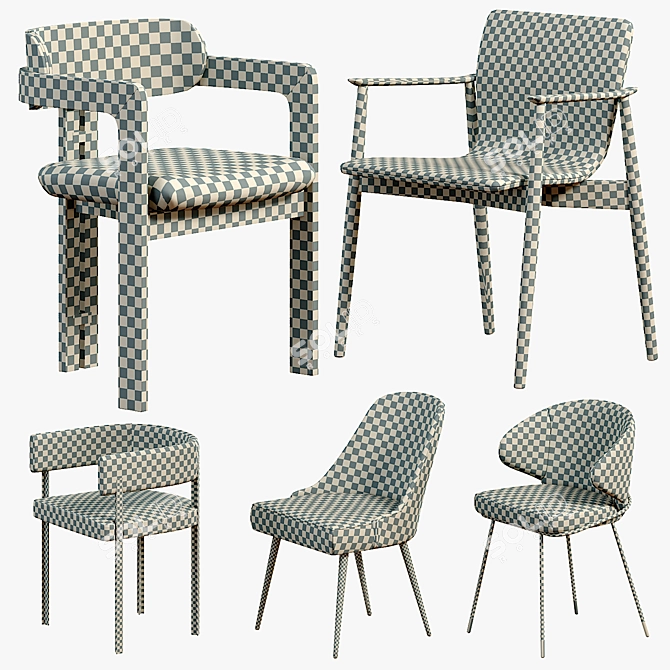 Butterfly Classic Dining Chairs: Mid-Century Elegance 3D model image 3