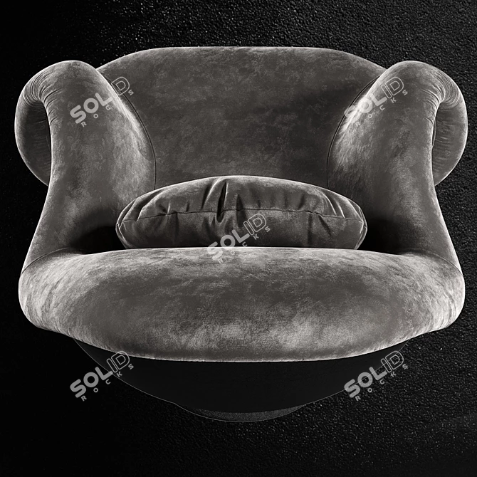 Sleek Lips Armchair | Modern Design 3D model image 2