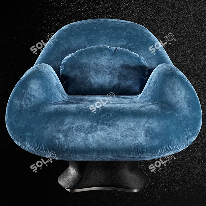 Sleek Lips Armchair | Modern Design 3D model image 3