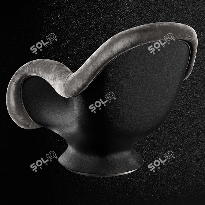 Sleek Lips Armchair | Modern Design 3D model image 4